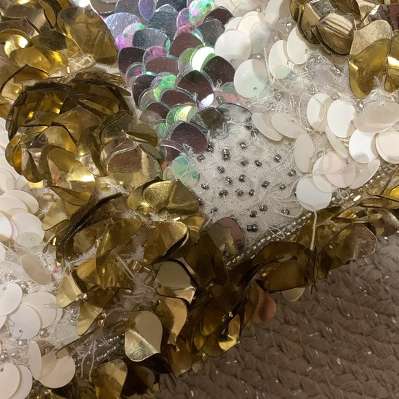 Anthropologie sequin crossbody clutch purse wtags - Picture 10 of 11